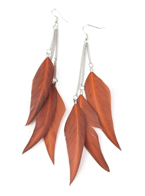 West Side Western - Brown ♥ Earrings