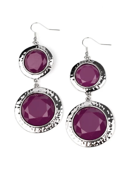 Thrift Shop Stop - Purple ♥ Earrings