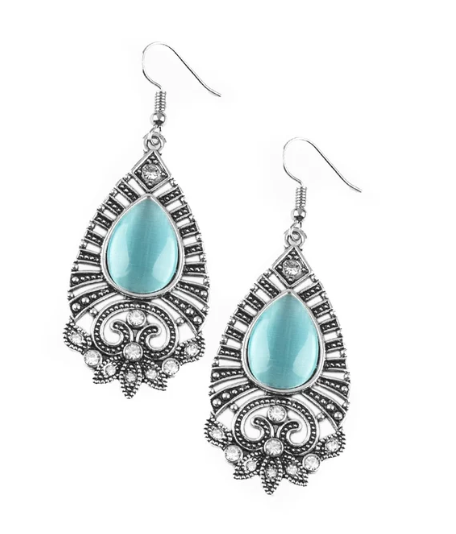Majestically Malibu - Blue ♥ Earrings