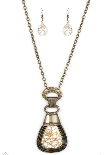 Rodeo Royale 2PC SET Necklace &  Ring - Brass
