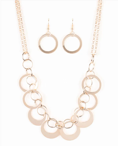 In Full Orbit - Rose Gold 2PC SET